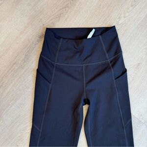 Fabletics Pure Luxe Dark Grey Flare High Waist Leggings
